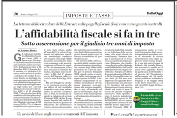 L'Affidabilità Si Fa In Tre: Sotto osservazione per il giudizio tre anni di imposta.